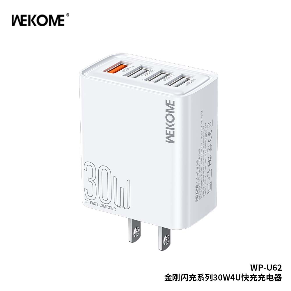 WEKOME WP-U62 30W 4U Fast Charger