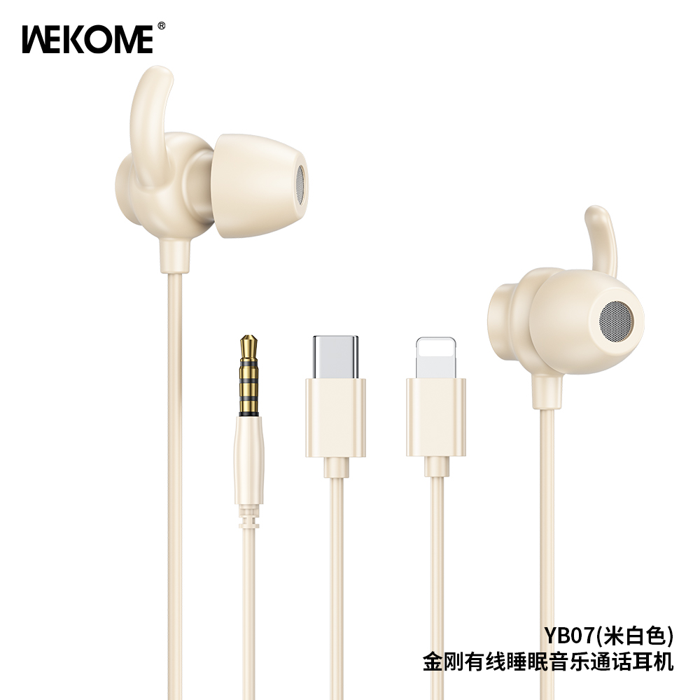 WEKOME YB07 Wired Sleep Earphone for Call and music