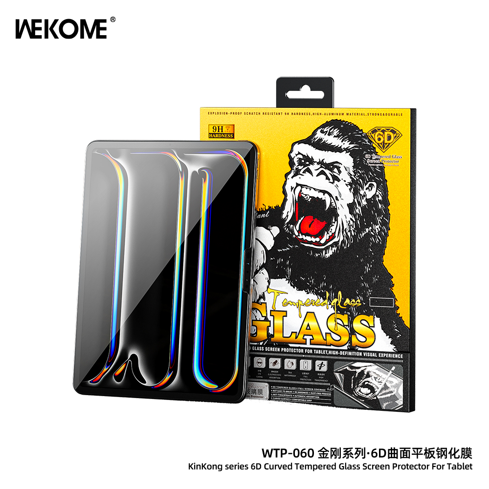 WEKOME WTP-060 6D Curved  HD Tempered Glass Screen Protector For Tablet