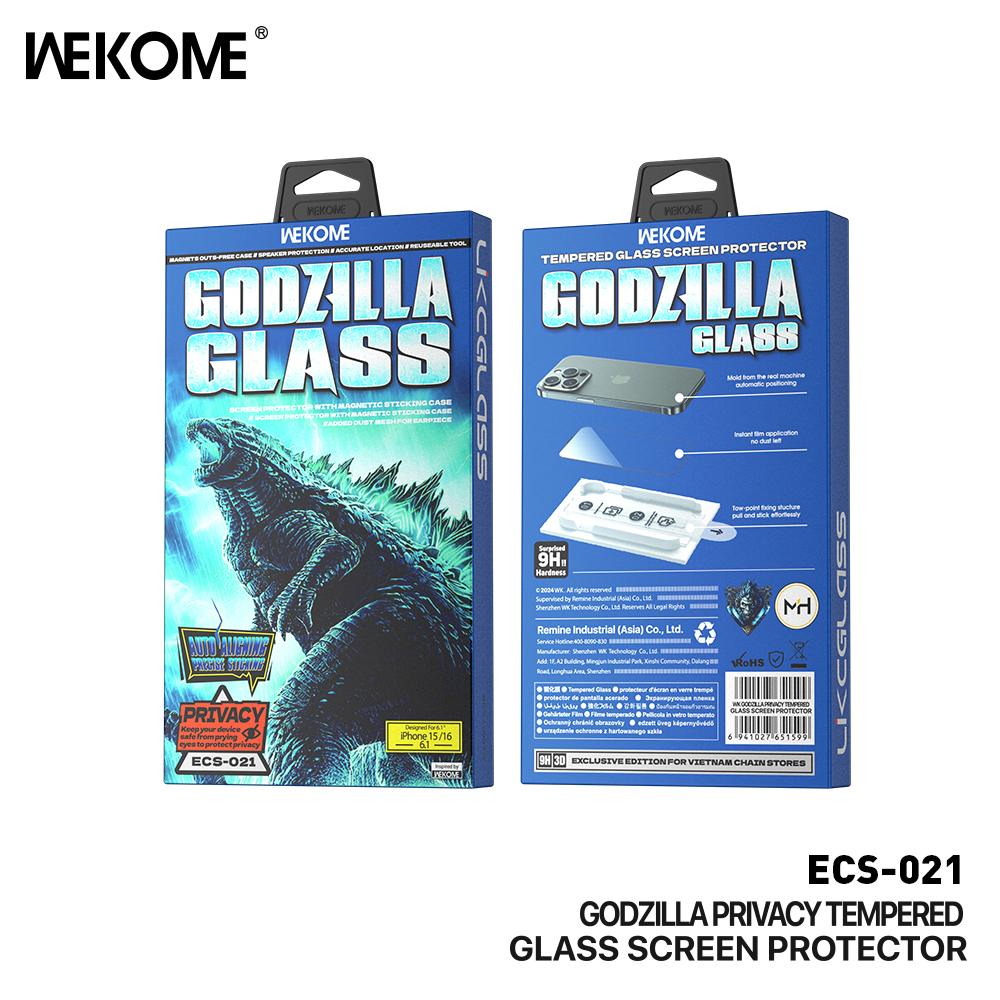 WEKOME ECS-021 GODZILLA  TEMPERED GLASS SCREEN PROTECTOR