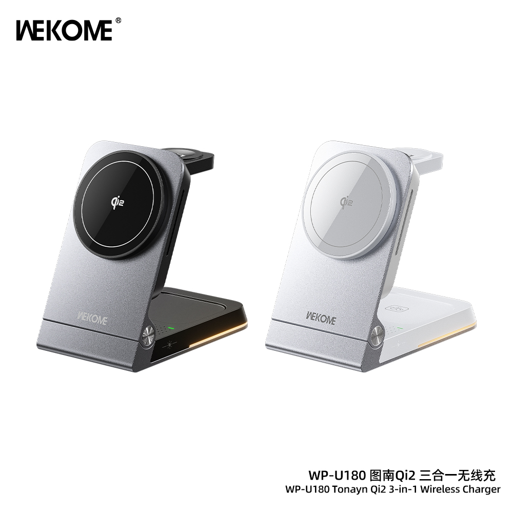 WEKOME WP-U180 Tonayn Qi2  3-in-1 Wireless Charger