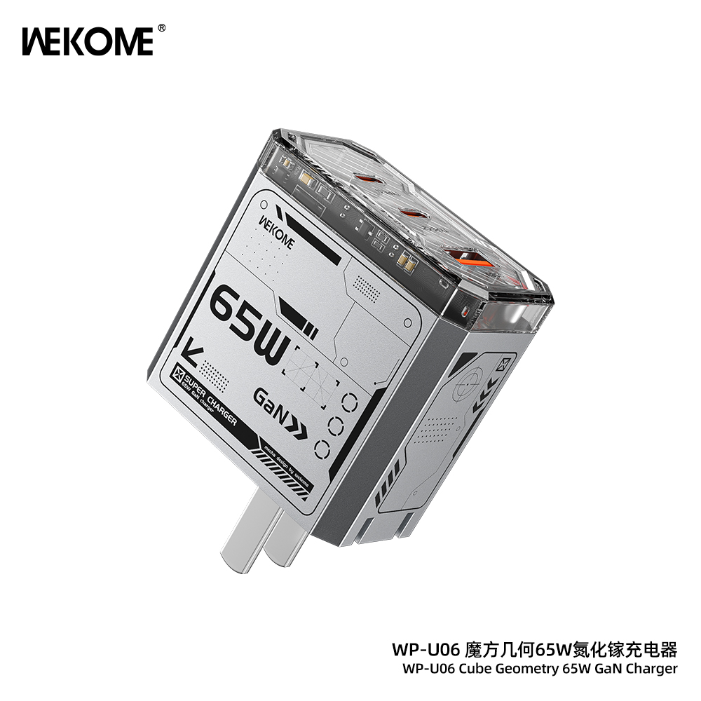 WEKOME WP-U06 Cube Geometry 65W GaN Charger(CN)